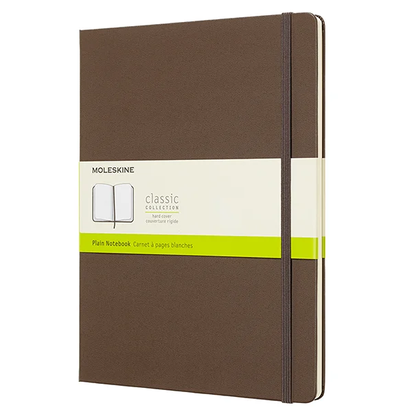 Большой блокнот Moleskine Classic Твердая обложка Коричневый Чистые листы