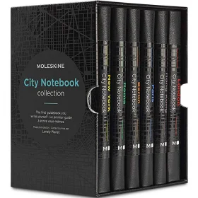 Набор блокнотов Moleskine City для путешествий 6 городов