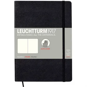 Блокнот Leuchtturm1917 М&#39;який Середній Чорний Клітка (310337)