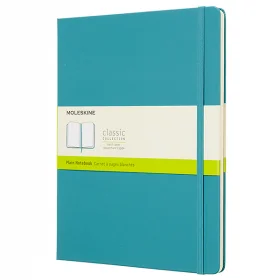 Большой блокнот Moleskine Classic Твердая обложка Океанский синий Чистые листы