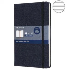 Средний блокнот Moleskine Denim Берлинская Лазурь Линия