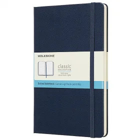 Средний блокнот Moleskine Classic Твердая обложка Синий Точка