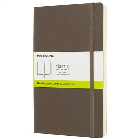 Средний блокнот Moleskine Classic Мягкая обложка Коричневый Чистые листы