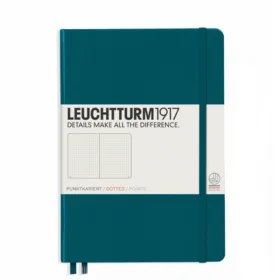 Средний Блокнот Leuchtturm1917 Тихоокеанский зеленый в точку (359696)