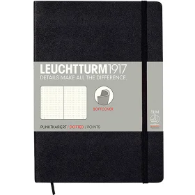 Блокнот Leuchtturm1917 М&#39;який Середній Чорний Точка (324804)