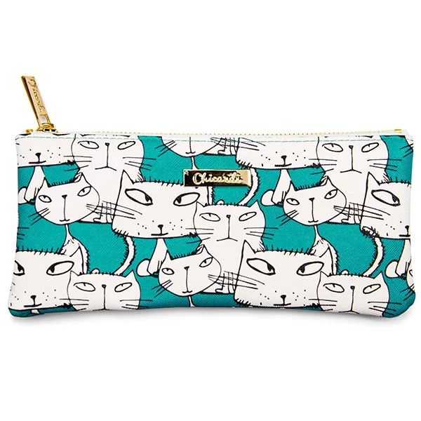 Пенал косметичка Chicardi Cats Emerald