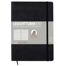 Блокнот Leuchtturm1917 М&#39;який Середній Чорний Лінія (308290)
