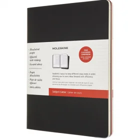 Великий Блокнот Moleskine Cahier 2 шт Subject Чорний /Бордо