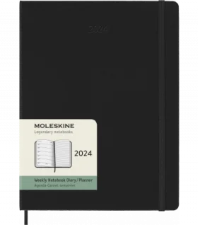 Великий Щотижневик Moleskine 2024 Чорний