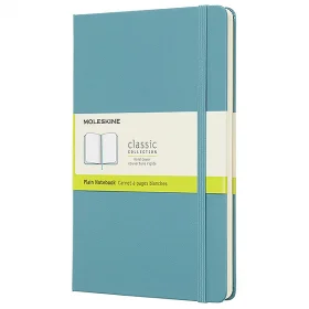 Средний блокнот Moleskine Classic Твердая обложка Океанский синий Чистые листы