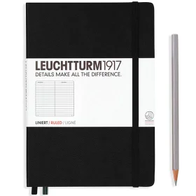 Блокнот Leuchtturm1917 Середній Чорний Лінія (300612)