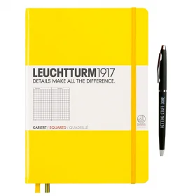 Блокнот Leuchtturm1917 Средний Желтый Клетка (344799)