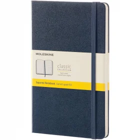 Середній блокнот Moleskine Classic Тверда обкладинка Сапфір Клітка