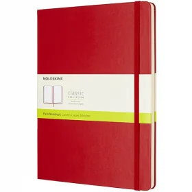 Великий блокнот Moleskine Classic Червоний Тверда обкладинка Чисті аркуші