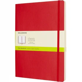 Великий блокнот Moleskine Classic Червоний М&#39;яка обкладинка Чисті аркуші