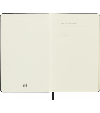 Средний Еженедельник Moleskine 2024 Черный Мягкий