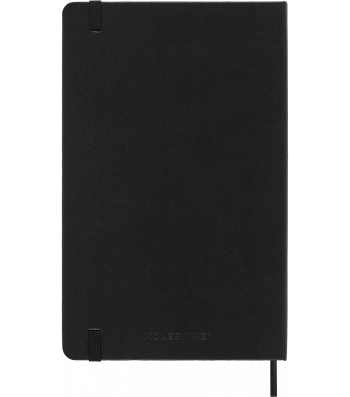 Средний Еженедельник Moleskine 2024 Черный Мягкий
