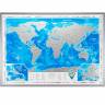 Скретч-карта мира на английском Discovery Map Silver
