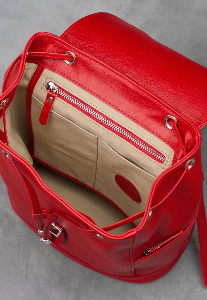 Рюкзак из кожи BlankNote Олсен Рубин