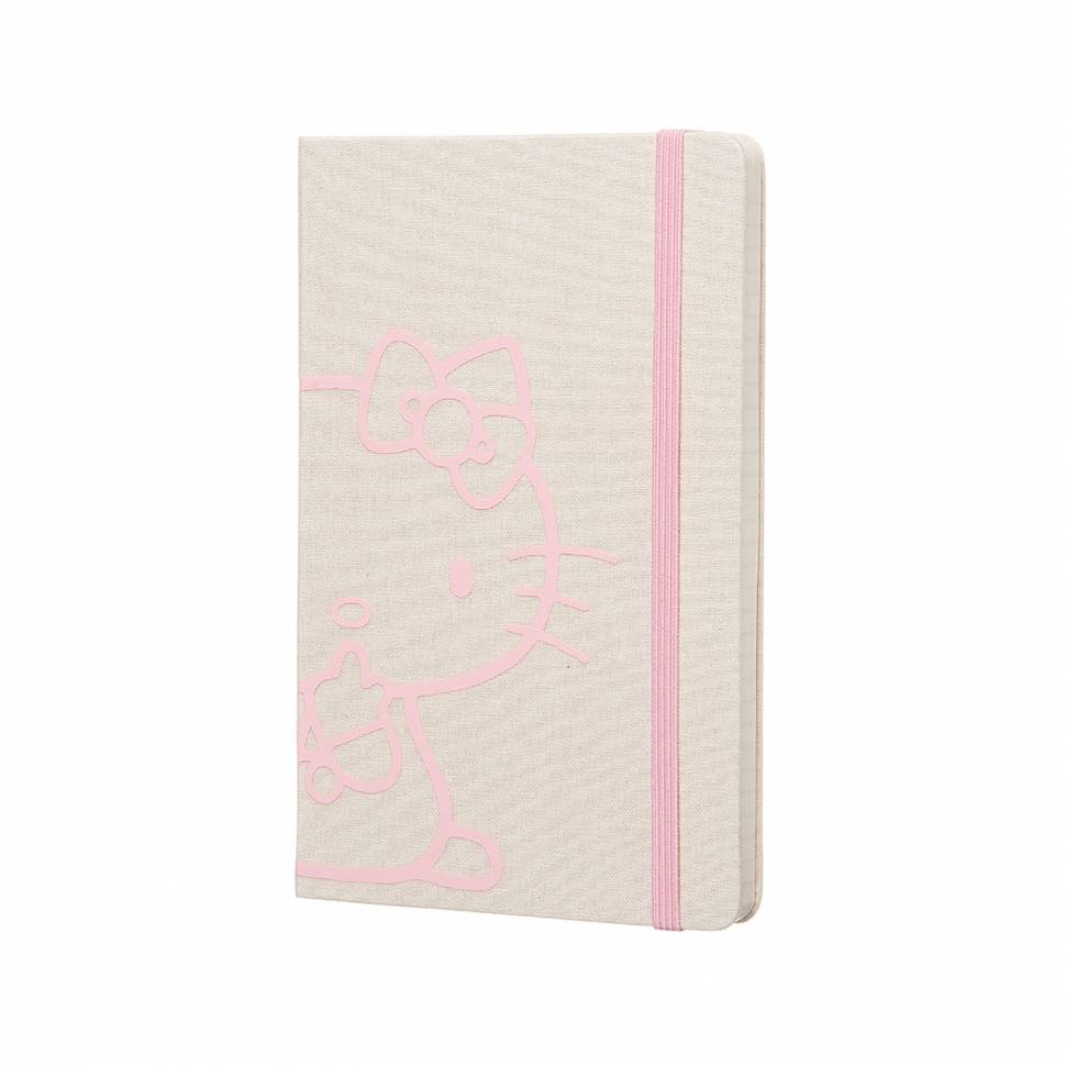 Средний блокнот Moleskine Hello Kitty Линия Белый Канва