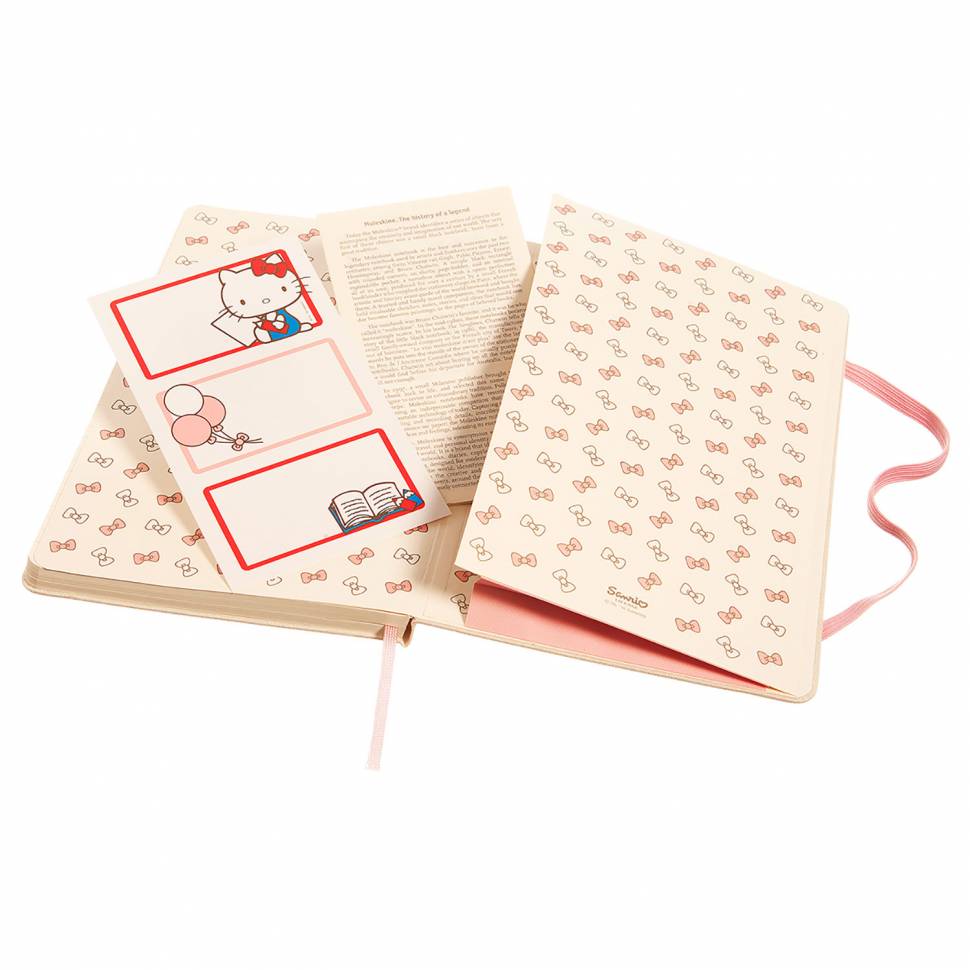 Средний блокнот Moleskine Hello Kitty Линия Белый Канва