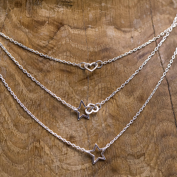 Намисто Зірка в серце Cote & Jeunot із срібла