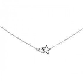 Ожерелье Звезда в сердце Cote &amp; Jeunot из серебра