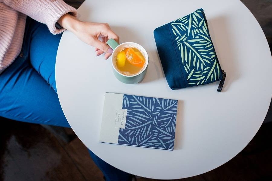 Косметичка текстильная Gifty Green Leaves