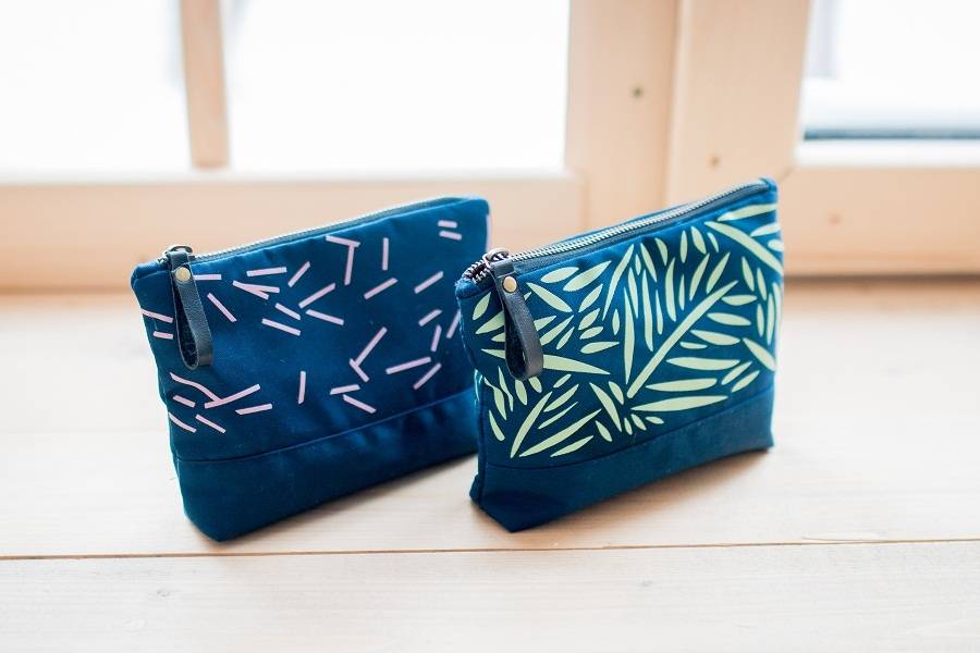 Косметичка текстильная Gifty Green Leaves