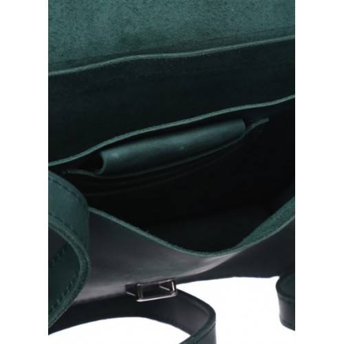 Шкіряна жіноча сумка Dekey Емма Плюс Смарагдова