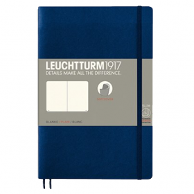 Блокнот Leuchtturm1917 М&#39;який Paperback Темно-синій Чисті аркуші (358319)