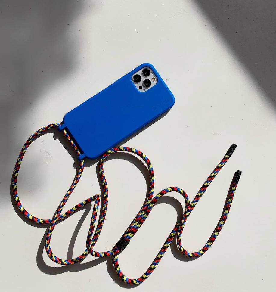 Чохол з ремінцем зі екокожі для Iphone XS Max пудровим