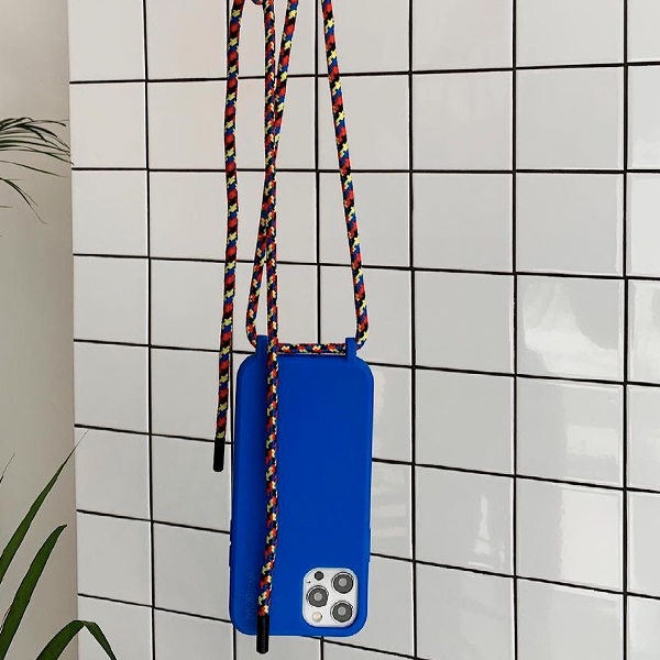 Чохол з ремінцем зі екокожі для Iphone XS Max пудровим