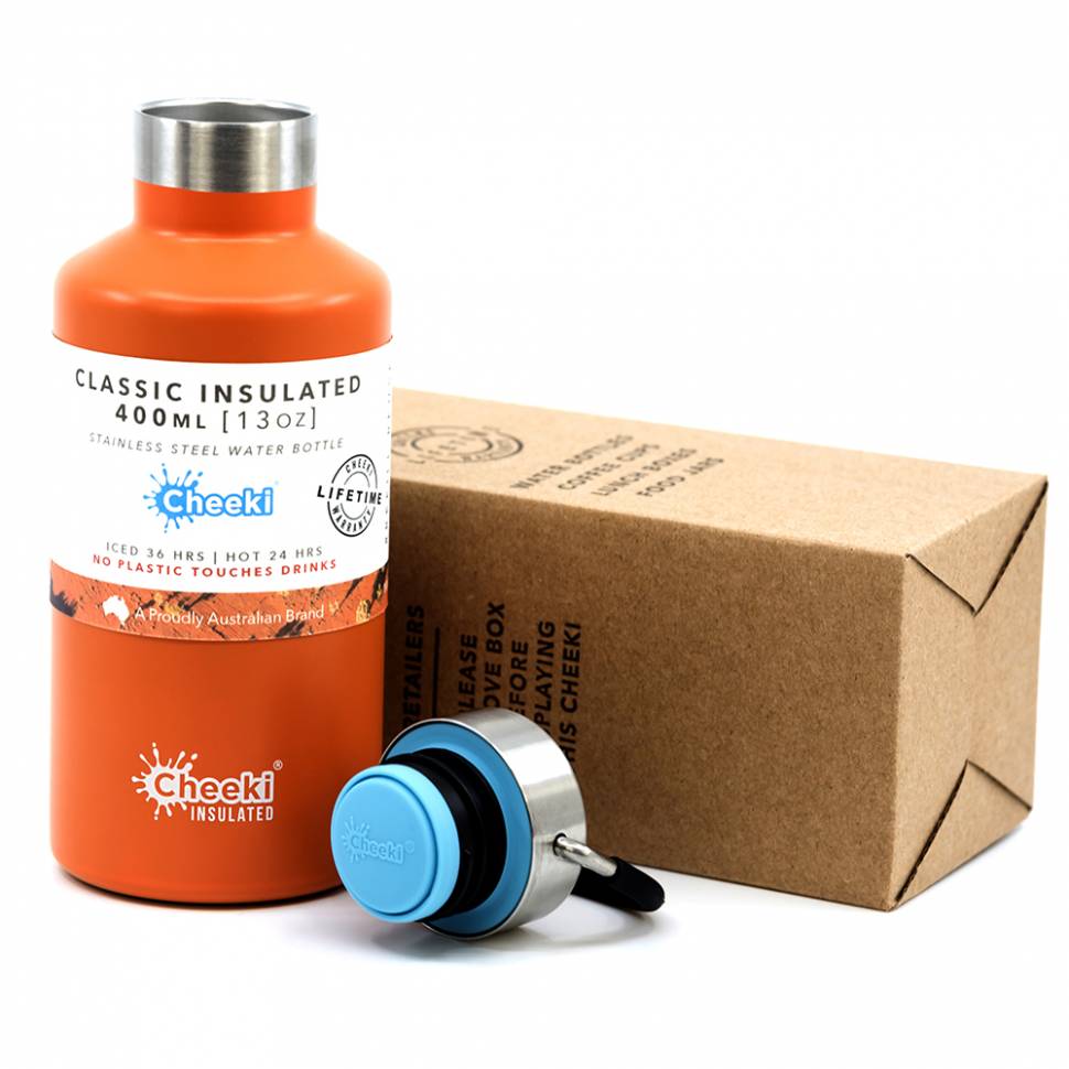 Детский термос Cheeki Classic Insulated 400 ml Orange