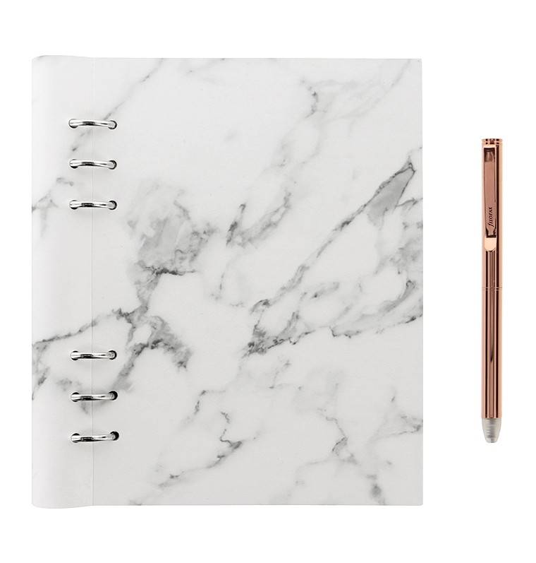 Подарочный набор Filofax Clipbook A5 Patterns Marble + ручка (149005)