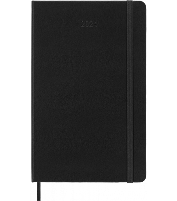 Средний Еженедельник Moleskine Вертикальный PRO 2024 Черный