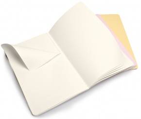 Средняя тетрадь (3 шт) Moleskine Cahier пастельная Чистые листы