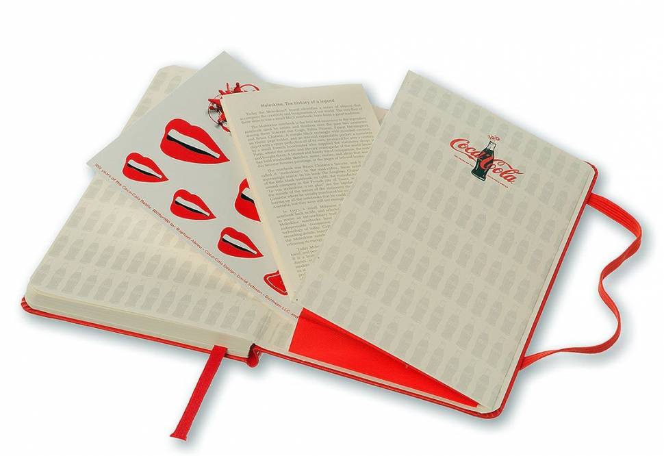 Кишеньковий блокнот Moleskine Coca-Cola Чисті аркуші Червоний