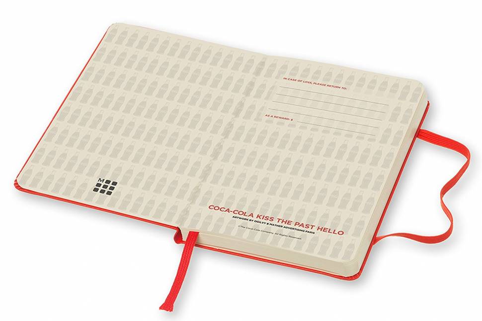 Кишеньковий блокнот Moleskine Coca-Cola Чисті аркуші Червоний