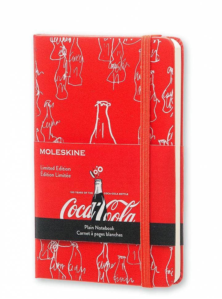 Карманный блокнот Moleskine Coca-Cola Чистые листы Красный
