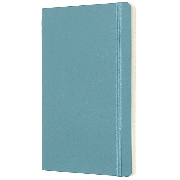 Средний блокнот Moleskine Classic Мягкая обложка Океанский синий Линия