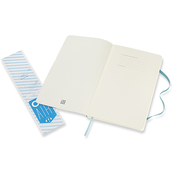 Средний блокнот Moleskine Classic Мягкая обложка Океанский синий Линия