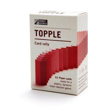 Карточное домино Monkey Business Topple Красное