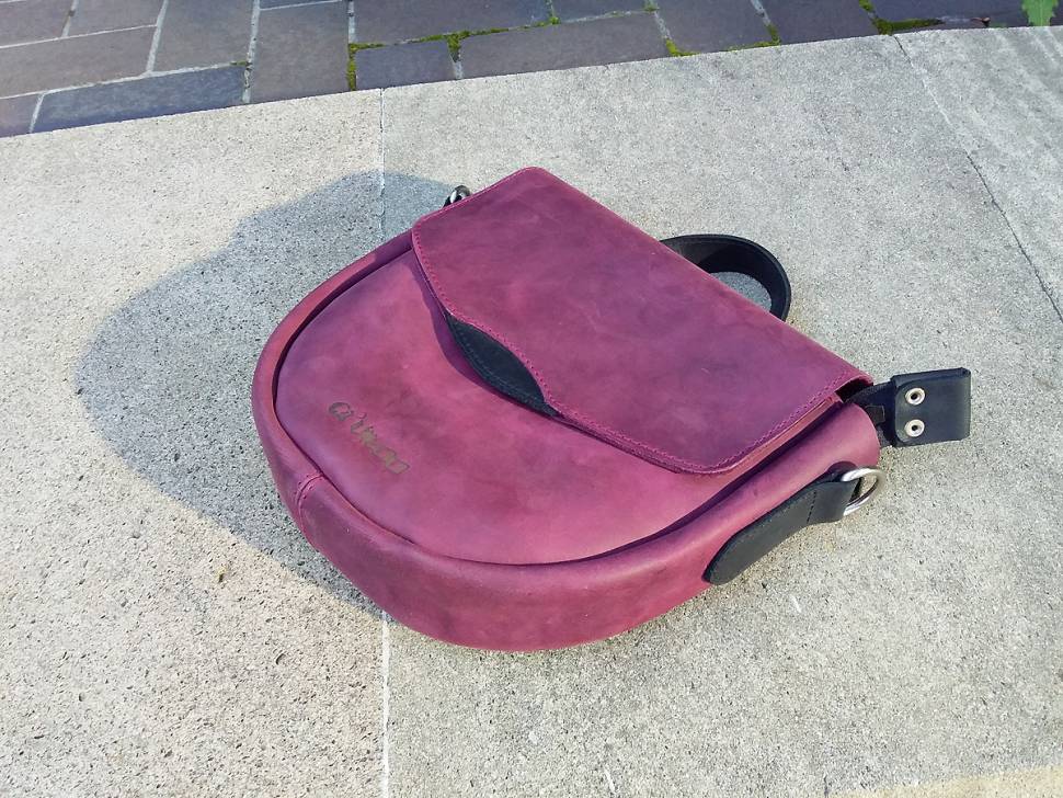 Шкіряна жіноча сумка AV2 Бордо (B335)