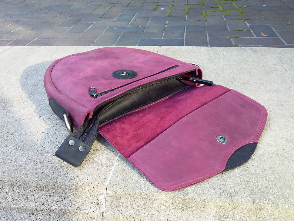 Шкіряна жіноча сумка AV2 Бордо (B335)