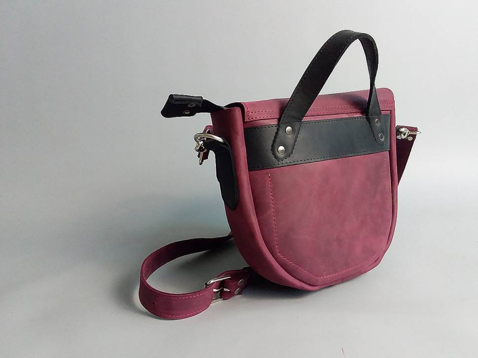 Шкіряна жіноча сумка AV2 Бордо (B335)