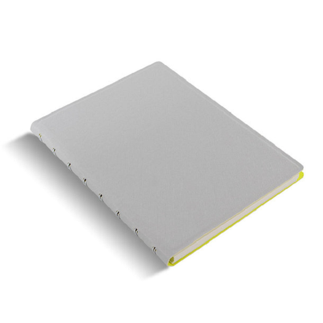Блокнот Filofax Saffiano A5 Fluoro Grey/Yellow (115074)