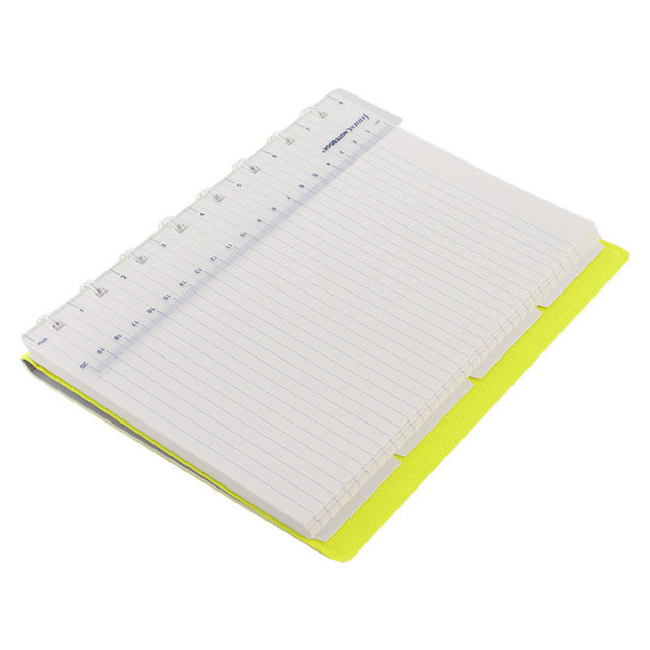 Блокнот Filofax Saffiano A5 Fluoro Grey/Yellow (115074)