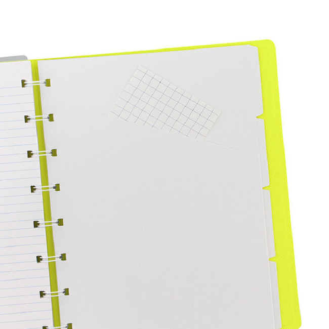 Блокнот Filofax Saffiano A5 Fluoro Grey/Yellow (115074)