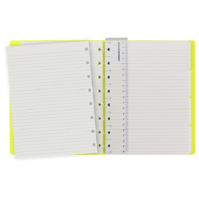 Блокнот Filofax Saffiano A5 Fluoro Grey/Yellow (115074)